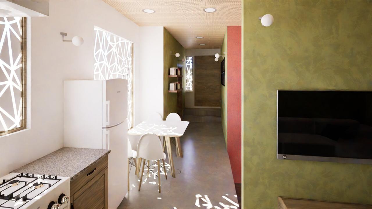 Vista final interior 11 - Residencia 001, CDMX, GA|MA Habitat